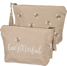 Load image into Gallery viewer, Daily Care Essential Set +FREE &#39;bee you tiful&#39; double sided embroidered zipper bag
