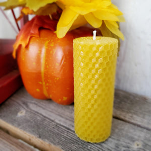 Honey Comb Pillar Candles