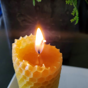 Honey Comb Pillar Candles