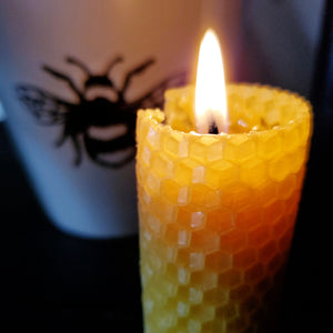 Honey Comb Pillar Candles