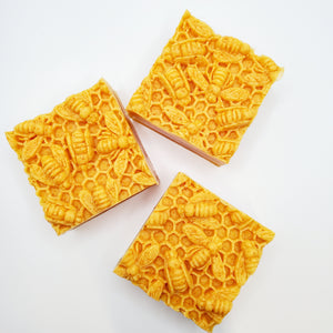 Citrus Sunshine & Honey Bee Soap - Turmeric - Honey - Olive Oil with Shea, Mango & Cocoa Butters