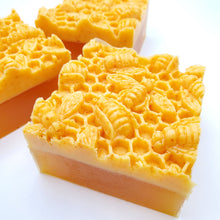 Load image into Gallery viewer, Citrus Sunshine &amp; Honey Bee Soap - Turmeric - Honey - Olive Oil with Shea, Mango &amp; Cocoa Butters
