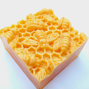 Citrus Sunshine & Honey Bee Soap - Turmeric - Honey - Olive Oil with Shea, Mango & Cocoa Butters