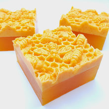 Load image into Gallery viewer, Citrus Sunshine &amp; Honey Bee Soap - Turmeric - Honey - Olive Oil with Shea, Mango &amp; Cocoa Butters
