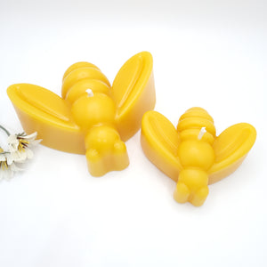 Bee - 100% All Natural Beeswax Candle - 2 Sizes