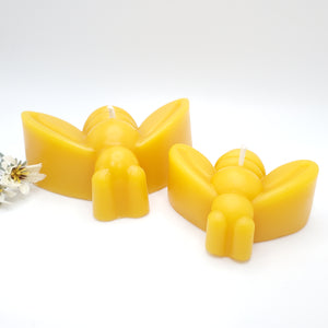 Bee - 100% All Natural Beeswax Candle - 2 Sizes