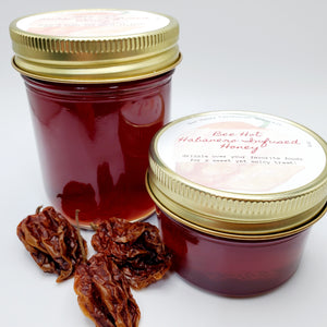 Hot Honey - Habanero Infused Honey - Sweet and Spicy