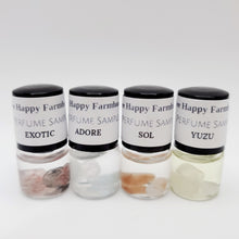 Load image into Gallery viewer, Mini Sampler Trial Set - Natural Organic Perfume - Aromatherapy - Gemstones
