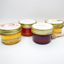 Load image into Gallery viewer, Deluxe Honey Infusion Taster Set in Gift Bag &amp; FREE Mini Honey Dipper
