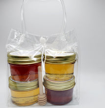 Load image into Gallery viewer, Deluxe Honey Infusion Taster Set in Gift Bag &amp; FREE Mini Honey Dipper
