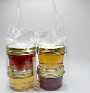 Deluxe Honey Infusion Taster Set in Gift Bag & FREE Mini Honey Dipper