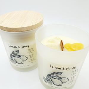 Luxury Aromatherapy Candles - Crackling Wood Wick - Gemtone Intention Candles - 8 Aroma Options