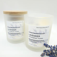 Load image into Gallery viewer, Relaxation - Sweet Dreams Aromatherapy Candle - Gemtone Intention Candle - Lavender
