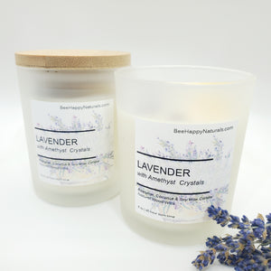 Relaxation - Sweet Dreams Aromatherapy Candle - Gemtone Intention Candle - Lavender