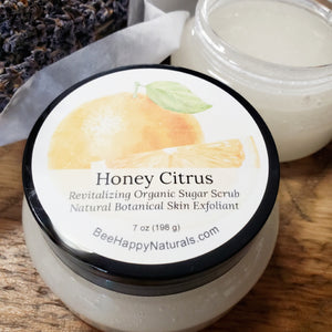 Revitalizing Organic Sugar Scrub, All-Natural Botanaical Skin Exfoliant