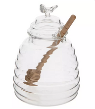 Load image into Gallery viewer, Glass Honey Jar With Dipper
