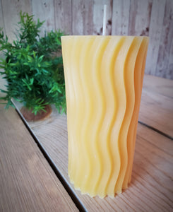 Pillar Candles - 3 Designs - 100% All Natural Beeswax