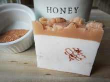 Load image into Gallery viewer, Bee Restored - Honey, Shea Butter, Moroccan Red Clay &amp; Oatmeal - Double Layer Soap
