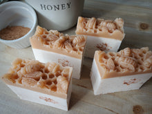 Load image into Gallery viewer, Bee Restored - Honey, Shea Butter, Moroccan Red Clay &amp; Oatmeal - Double Layer Soap
