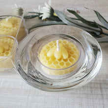 Load image into Gallery viewer, Beeswax Tealight Candles - 100% Natural Beeswax - 4 pack
