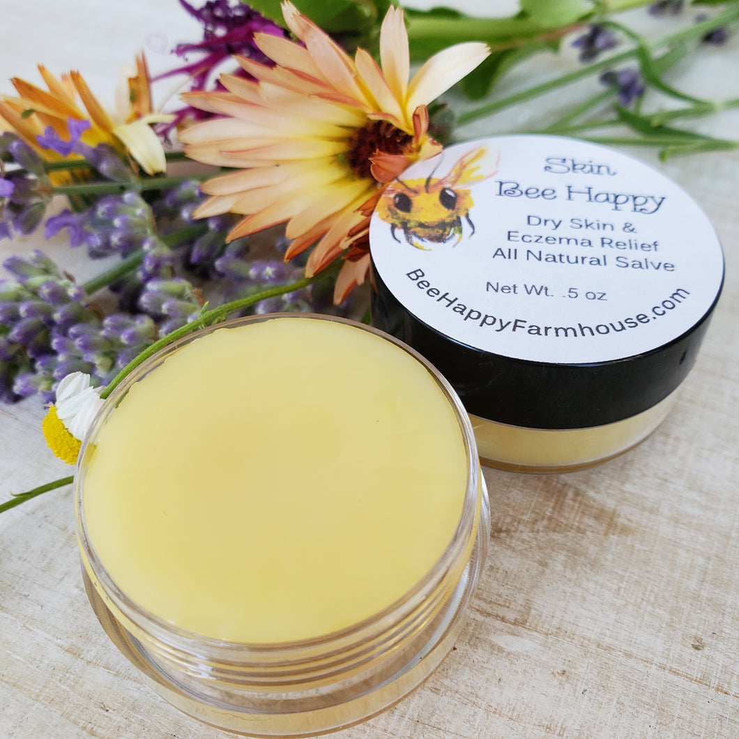 Skin Bee Happy - Dry Skin - Eczema Relief - Stretch Mark Salve